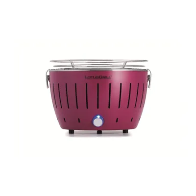 Obrázok produktu pre LotusGrill S Small G280 Plum purple stolný gril na drevené uhlie s nízkym dymom USB pripojenie