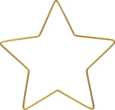 Produktbild von Dekolo Metallstern Perfekt als Versteifung oder Traumfänger Dekoration Innenarchitektur Golden 30cm