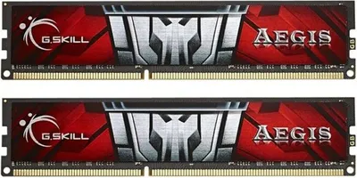 Obrázek produktu pro G.Skill Aegis - Paměť - 16 GB : 2 x 8 GB - DIMM 240-PIN - DDR3 - 1600 MHz / PC3-12800 - CL11 - 1,5 V - bez vyrovnávací paměti - non-ECC (F3-1600C11D-16GIS)