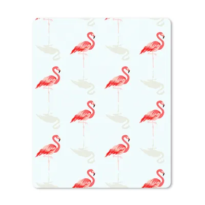 Produktbild von MuchoWow® Mauspad Mousepad Flamingo - Tiere - Muster 19x23 cm - Mousepads - Maus Mat - Pad - Mausunterlage - Mauspads - Spielen
