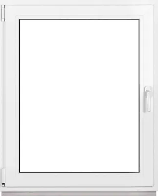 Imagen del producto de Ventanas de plástico Framex para sótanos blanca Ancho x alto 105 x 40 cm (1050 x 400 mm) doble (32 mm) oscilobatiente DIN derecha - Premium - todos los tamaños