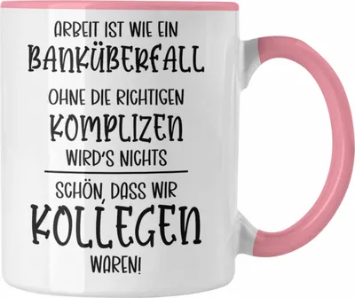 Produktbild von Trendation - Jobwechsel Tasse Geschenk Kollegen Kollegin Abschied Abschiedsgeschenk Neuer Job Kaffeetasse Geschenkidee (Rosa)