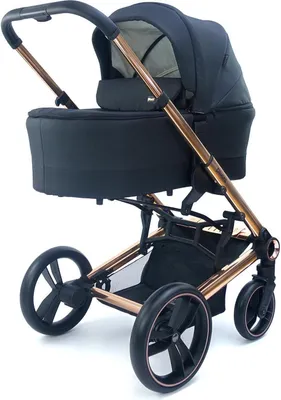 Produktbild von Pixini Kinderwagen 2in1 Cariba gold/schwarz