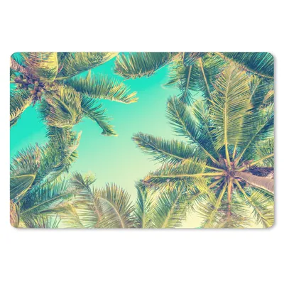 Produktbild von MuchoWow® Schreibtischunterlage Palmen - Himmel - Sommer 60x40 cm - XXL Mauspad - Großes Mauspad