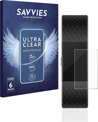 Produktbild von 6x Für Fitbit Charge 2 Schutzfolie Savvies Displayschutz Display Schutz Folie Klar Transparent