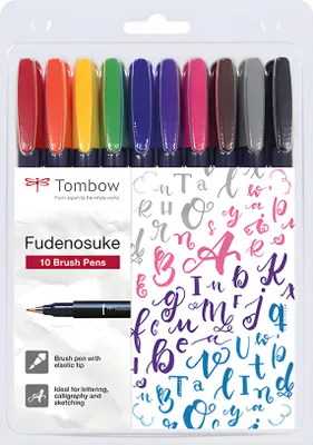 Immagine prodotto di Pennarelli Tombow Fudenosuke, colori assortiti, 1 set