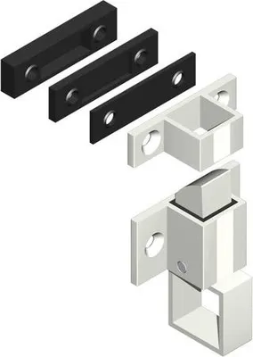 Produktbild von Schnäpper + Schließblech CROISSE DS - weiß - 6402
