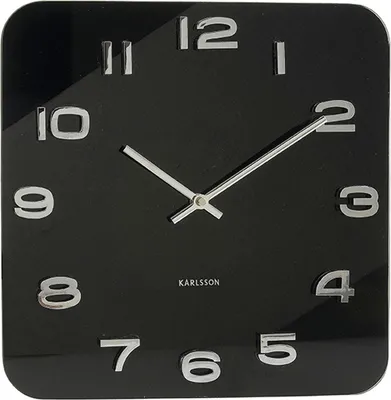 Obrázok produktu pre Hodiny Karlsson Vintage 4398 hranaté čierne 35cm