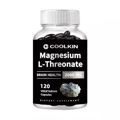 Image de Magnésium L-Thréonate 2000 mg (120 gélules) Complément alimentaire, cerveau, mémoire, système nerveux