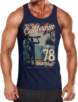 Produktbild von Herren Tank-Top California Surfing Shirt Neverless®  S