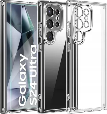 Immagine prodotto di Custodia per Samsung Galaxy S24 Ultra RINFORZATA 360° CLEAR + Vetro 9H