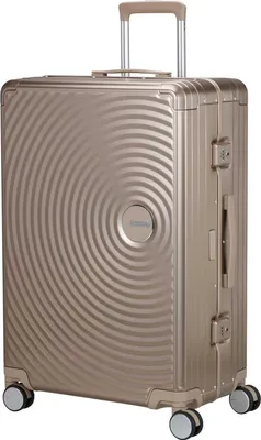 Produktbild von American Tourister SOUNDBOX ALU Spinner 77 cm mit TSA-Zahlenschloss bronze