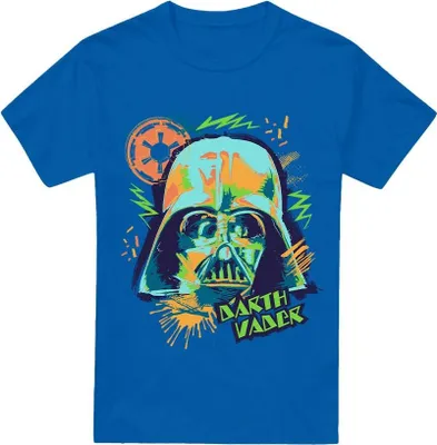 Immagine prodotto di Star Wars - Maglietta "anni '90" da uomo TV3625 (M) (blu reale)