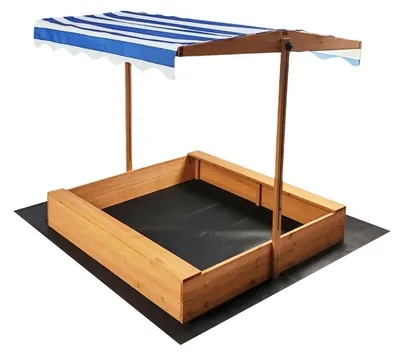 Produktbild von Moni Toys Holzsandkasten mit Sonnensegel