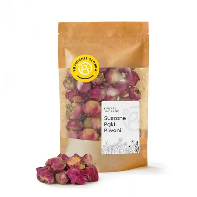 Zdjęcie produktu dla Kwiaty Jadalne: Suszone Pąki Piwonii 40 g