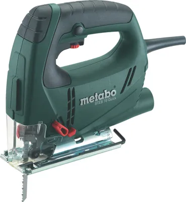 Immagine prodotto di Seghetto alternativo METABO STE 100 Quick in box, potenza nominale in ingresso:570 W, velocità di corsa:900-3300 min-1, profondità di taglio legno:70 mm, profondità di taglio acciaio:6 mm