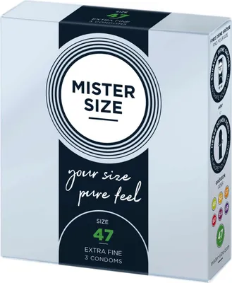 Obrázok produktu pre Kondómy MISTER.SIZE 47 mm 3 kusy