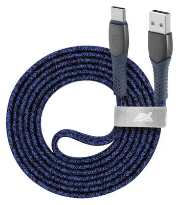 Productafbeelding van RivaCase Rivacase PS6102 BL12 USB-kabel, USB 2.0, 1,2 meter, USB-C naar USB-A, blauw