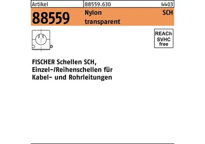 Produktbild von Schelle R 88558 SCH 3242 Nylon weiß/transparent