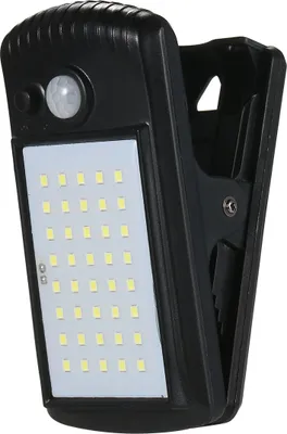 Zdjęcie produktu dla lampy solarne 40 LED do użytku na zewnątrz, lampy z czujnikiem ruchu, lampa zaciskowa, IP65, wodoodporna, do ogrodzenia, tarasu, ściany, garażu, patio