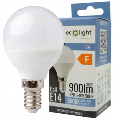 Immagine prodotto di Lampadina GOLF BALL E14 10W 6500K 900lm