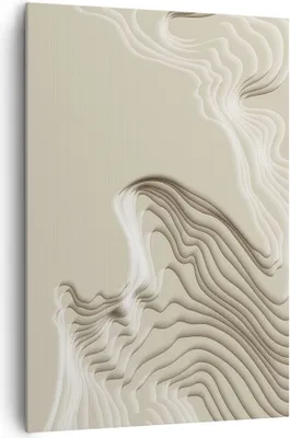 Produktbild von Bild auf Leinwand - Leinwandbild - Einteilig - Dreidimensional cremig strukturell - 70x100cm - Wand Bild - Wandbilder - Leinwanddruck - Wanddekoration - Leinwand bilder - Wandbild - PA70x100-4648