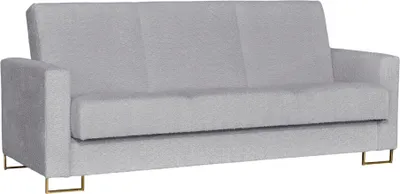 Produktbild von Family Meble Couch Marcello Schlafsofa Schlafcouch mit Bettkasten Freistehendes Lounge Sofa Bequem zum Entspannen Wohnzimmer Wartezimmer Grau