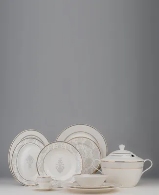Produktbild von Hermia Concept, BNKL68YT43012751, Tafelservice (68 Teile), Mehrfarbig, 100 % Knochenporzellan, 27 x 27 cm