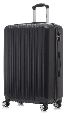 Productafbeelding van Koffer, harde schaal, 360° draaiende wielen, zwart, 20 inch (500 mm)