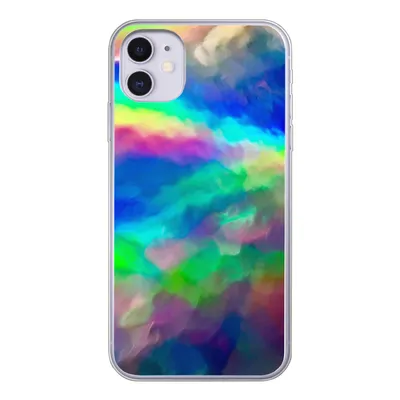 Produktbild von MuchoWow® Handyhülle Schutzhülle Hülle für iPhone 11 Aquarell - Kunst - Psychedelisch Silikon Softcase Handy Hülle - Handytasche