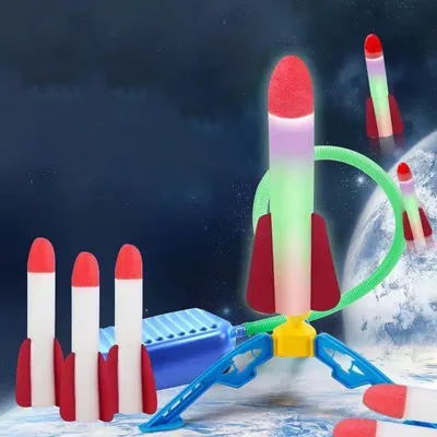 Produktbild von Raketen-Spielzeugwerfer für Kinder ab 3-14 Jahren Drachen Weltraum