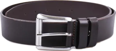 Produktbild von Handgefertigter Jeansgürtel mit Rollschnalle aus Vollrindleder - Dunkelbraun- 40mm Breite - 120cm Länge