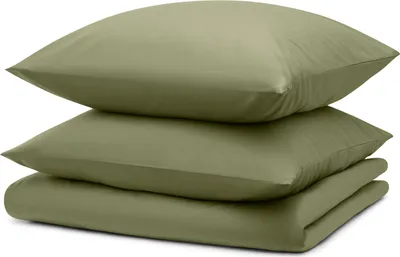Produktbild von Blumtal Bettwäsche 200x200cm + 2x Kissenbezug 80x80cm - Mikrofaser Bed Sheets 200x200cm - 3-er Set Bettwäsche Hellgrün
