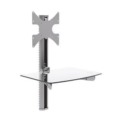 Immagine prodotto di InLine® Staffa da parete per TV fino a 32” max.30kg e DVD fino a 10 kg, argento