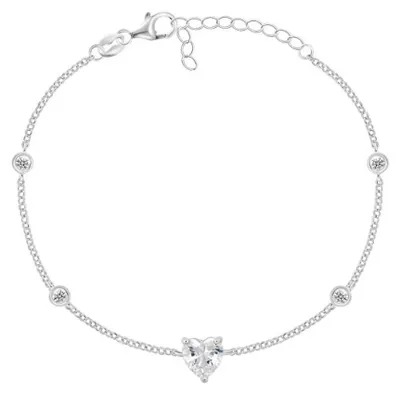 Produktbild von Charmantes Silberarmband mit Zirkonen BRC93W