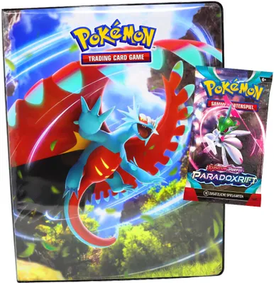 Produktbild von Pokemon Karten Karmesin & Purpur - Paradox Rift - 1 Mappe + 1 Booster Sammelkarten