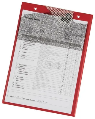 Produktbild von Eichner Auftragstasche mit Klettverschluss Kordel und 2 Fächern rot - 9015-00715
