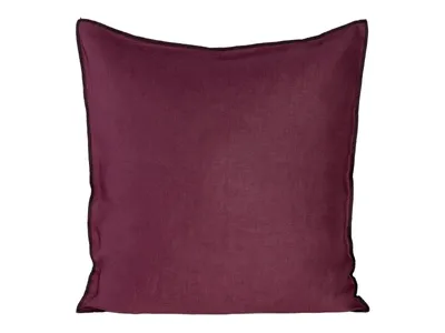 Produktbild von Dekorativer Kissenbezug Sofakissen LEN 5 D 45x45 dunkelrot schwarz