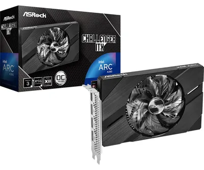 Obrázek produktu pro Asrock Challenger Intel Arc A380 ITX 6GB OC GDDR6