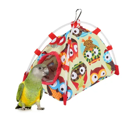 Imagen del producto de Nido para loros, refugio para loros resistente al viento, casita cálida para loros, jaula para loros resistente al viento, cueva para loros