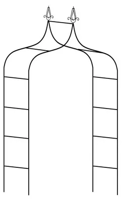 Immagine prodotto di Verk 27282 Arco da giardino 265 x 135 x 38 cm