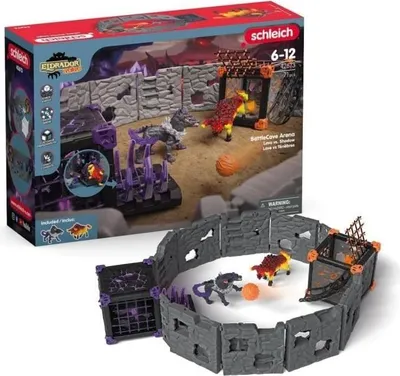 Obrázek produktu pro Eldrador Creatures BattleCave Arena Lave vs Ténèbres, SCHLEICH 42673, Hrací figurka, Bojová aréna pro figurky, Od 7 let