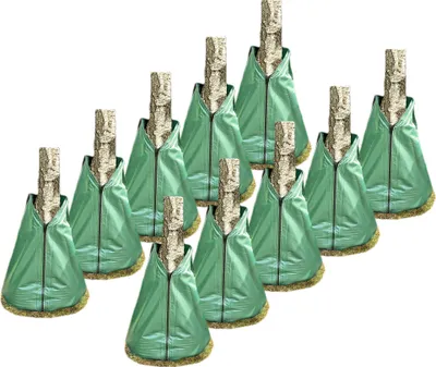 Produktbild von Novatool 10x Säcke für Baumbewässerung 75 Liter Grün Bewässerungsbeutel aus robustem PVC Baumsäcke Bewässerung Baumbewässerung Säcke Wasserbeutel Baum