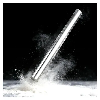 Produktbild von Edelstahl Nudelholz, Antihaft Teigroller, Nahtlose Teigrolle, Spülmaschinengeeignet, Ideal für Pizza, Plätzchen, Nudelteig, 33 cm