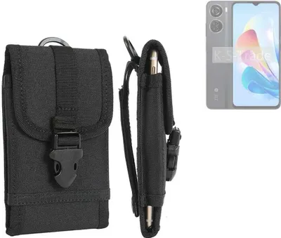Produktbild von K-S-Trade Holster Handy Hülle kompatibel mit ZTE Blade V40 Design Holster Handytasche Gürtel Tasche Schutz Hülle Robust Outdoor schwarz