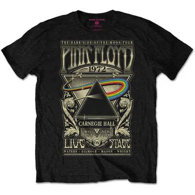 Image de Pink Floyd - T-shirt officiel du groupe - Affiche Carnegie Hall