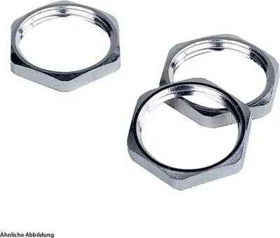 Immagine prodotto di Controdado LAPP senza piombo M12x1,5 esagonale in ottone (CuZn) nichelato, colore argento - 1 pezzo