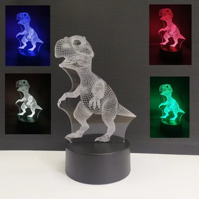 Produktbild von 3D Dinosaurier T-Rex Dekolampe