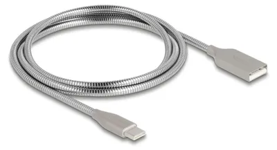 Immagine prodotto di Delock USB 2.0 Kabel mit Metallmantel Typ-A Stecker zu Type-C PD 3.0 60 W 1 - Kabel
