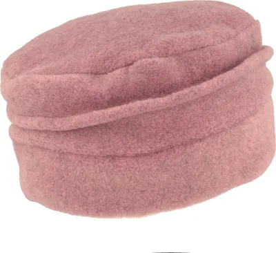MtM warmer & weicher Stoffhut Fleece Wintermütze mit Biese in rot